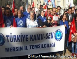 TÜRKİYE KAMU SEN MERSİN İL TEMSİLCİLİĞİ OLARAK DOĞU TÜRKİSTAN'DAKİ ÇİN ZULMÜNÜ PROTESTO ETTİK